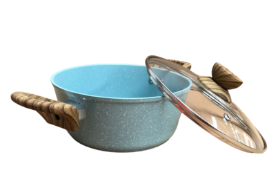 Foto 3 | Juego Batería Cocina 7 Pzas Vbg Aluminio Olla Sarten Azul