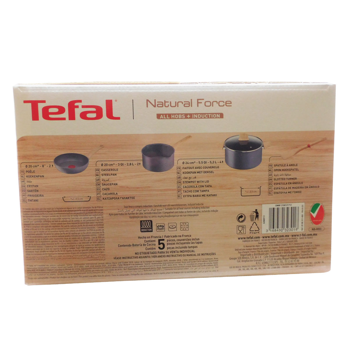 Foto 5 pulgar | Batería de Cocina T-fal G2669182 5 Piezas