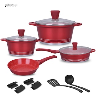 Foto 2 | KOCHSTELLE Batería de Cocina Joys Color Rojo Antiadherente de 13 piezas
