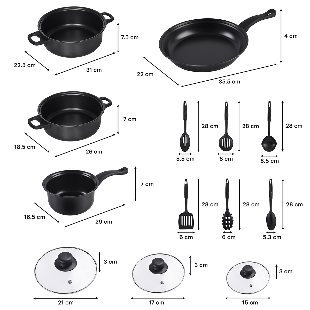 Foto 5 | Batería de Cocina Ag Box de Acero 13 Piezas