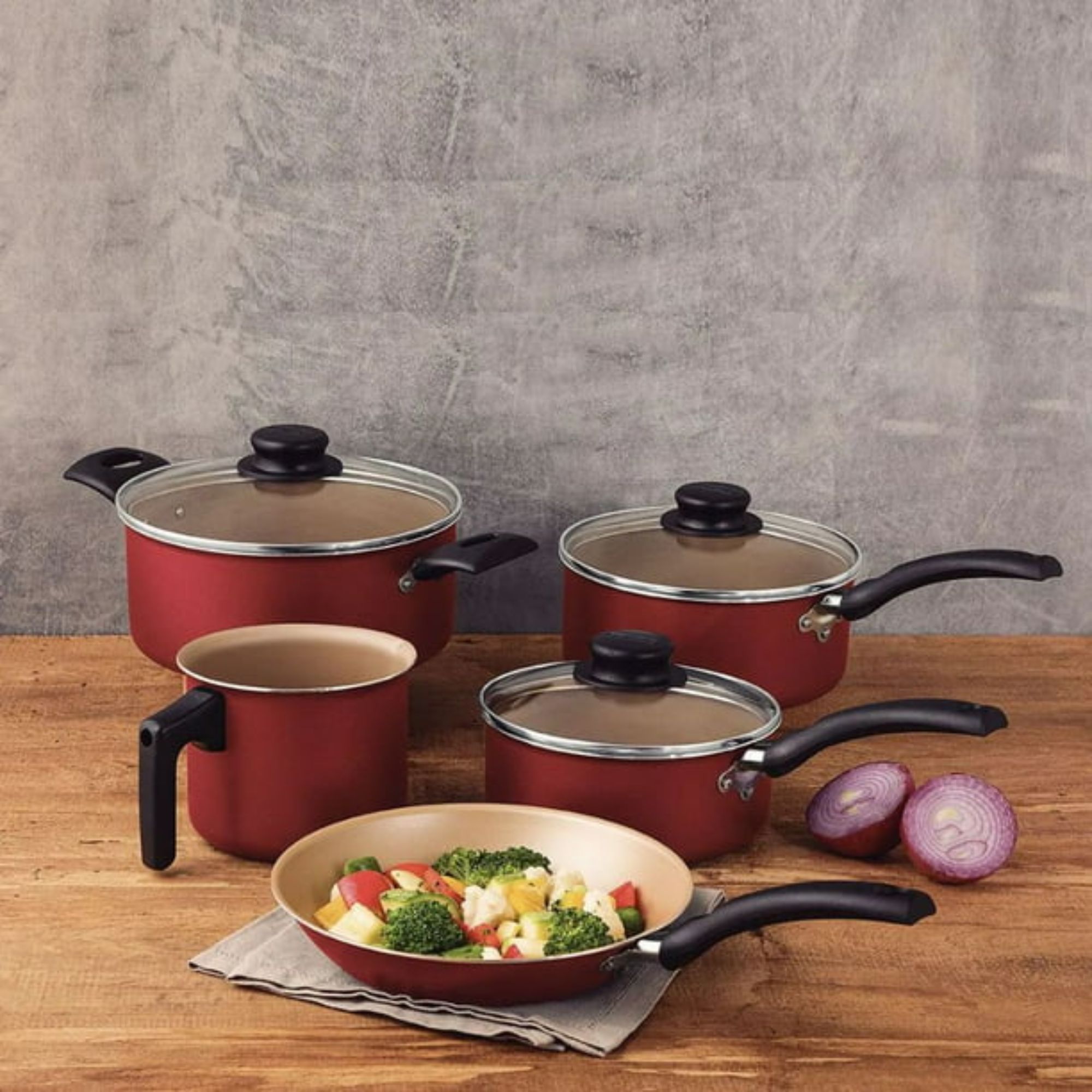 Foto 3 pulgar | Batería de Cocina Tramontina 5 Piezas Turim 20298-761