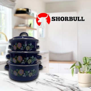 Foto 8 | Juego de Ollas con Tapa de Peltre Shorbull Egipsy 6 Piezas