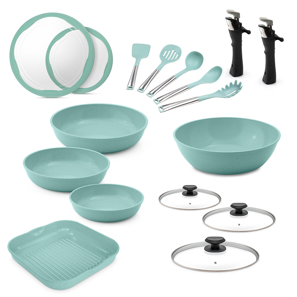 Batería de Cocina Jade Smart Plus 17 Piezas