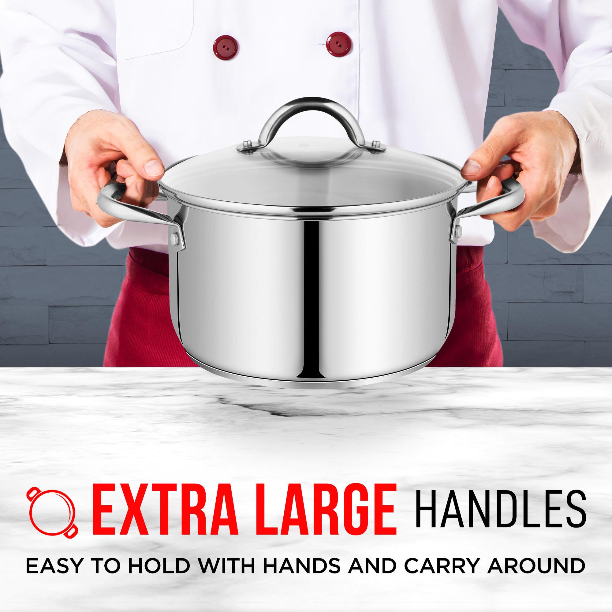 Foto 5 pulgar | Venta Internacional - Olla Bakken-swiss Acero Inoxidable 4 L