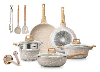 Foto 3 pulgar | Venta Internacional- Juego De Utensilios De Cocina Bakken-swiss Granite Antiadherente