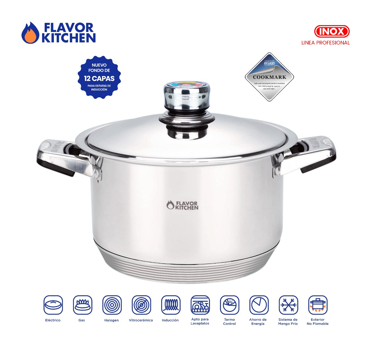 Foto 5 pulgar | Batería de Cocina Flavor Kitchen Profesional 26 Piezas