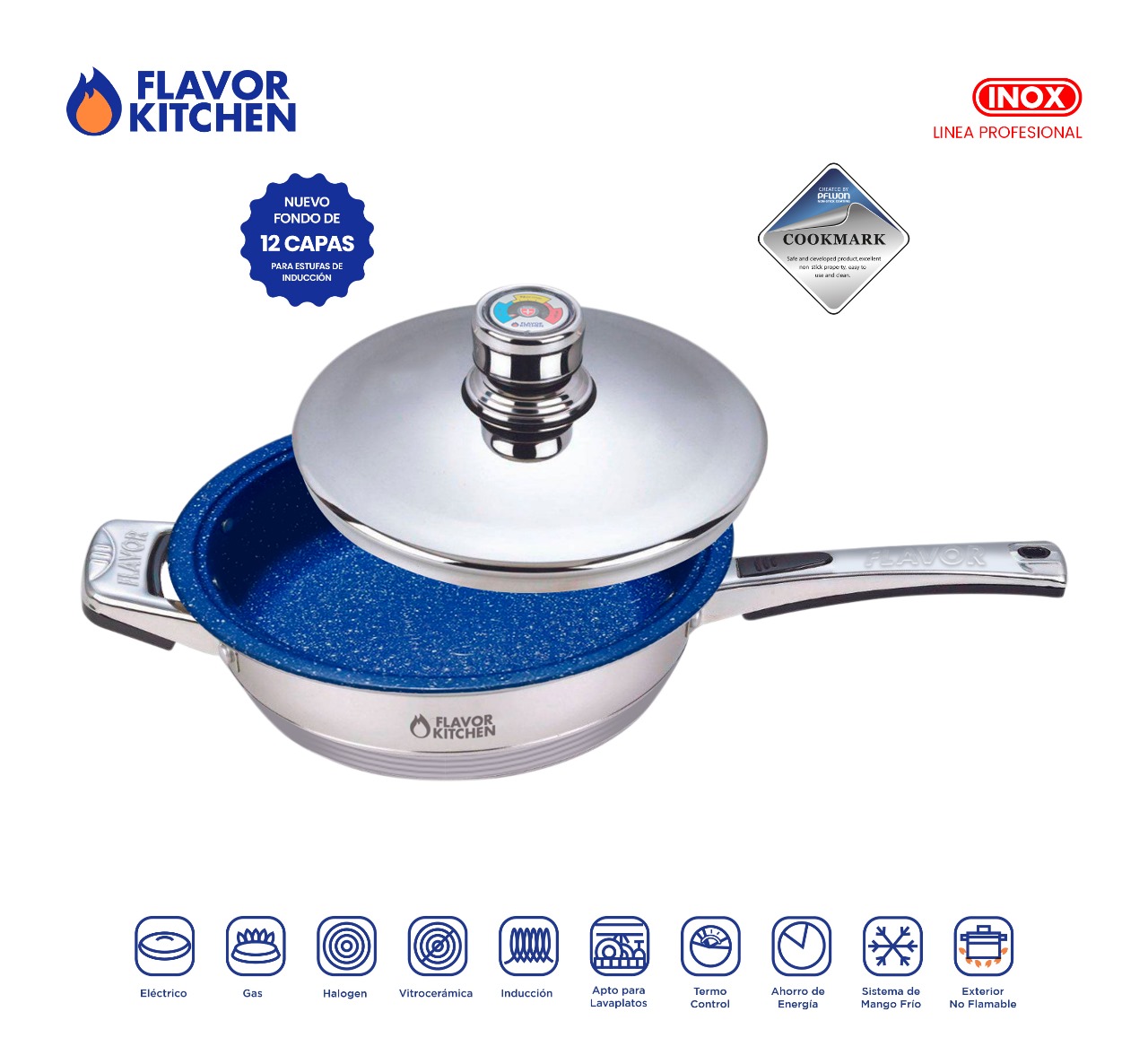 Foto 5 | Batería de Cocina Flavor Kitchen Profesional 26 Piezas