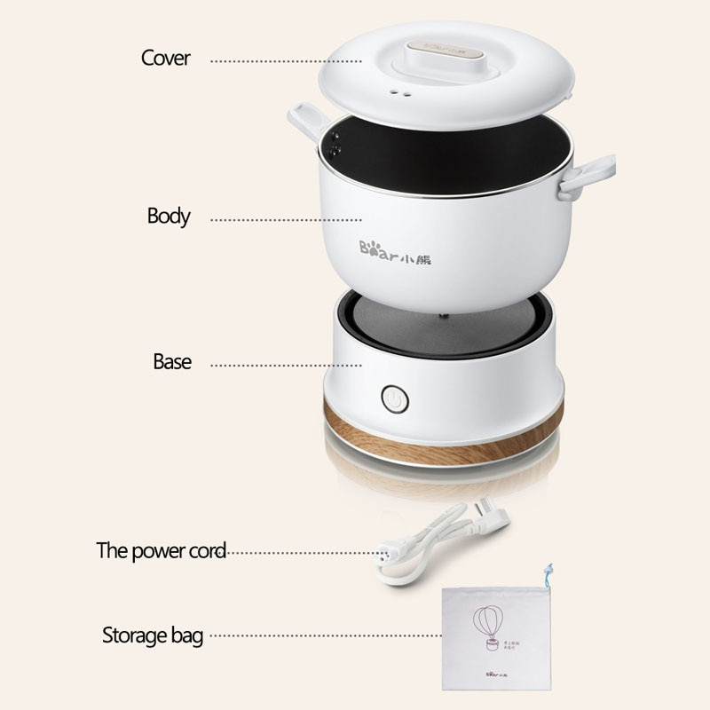 Foto 3 pulgar | Venta Internacional- Olla Eléctrica Plegable Multicooker Httn 1 l 500 w 220 v