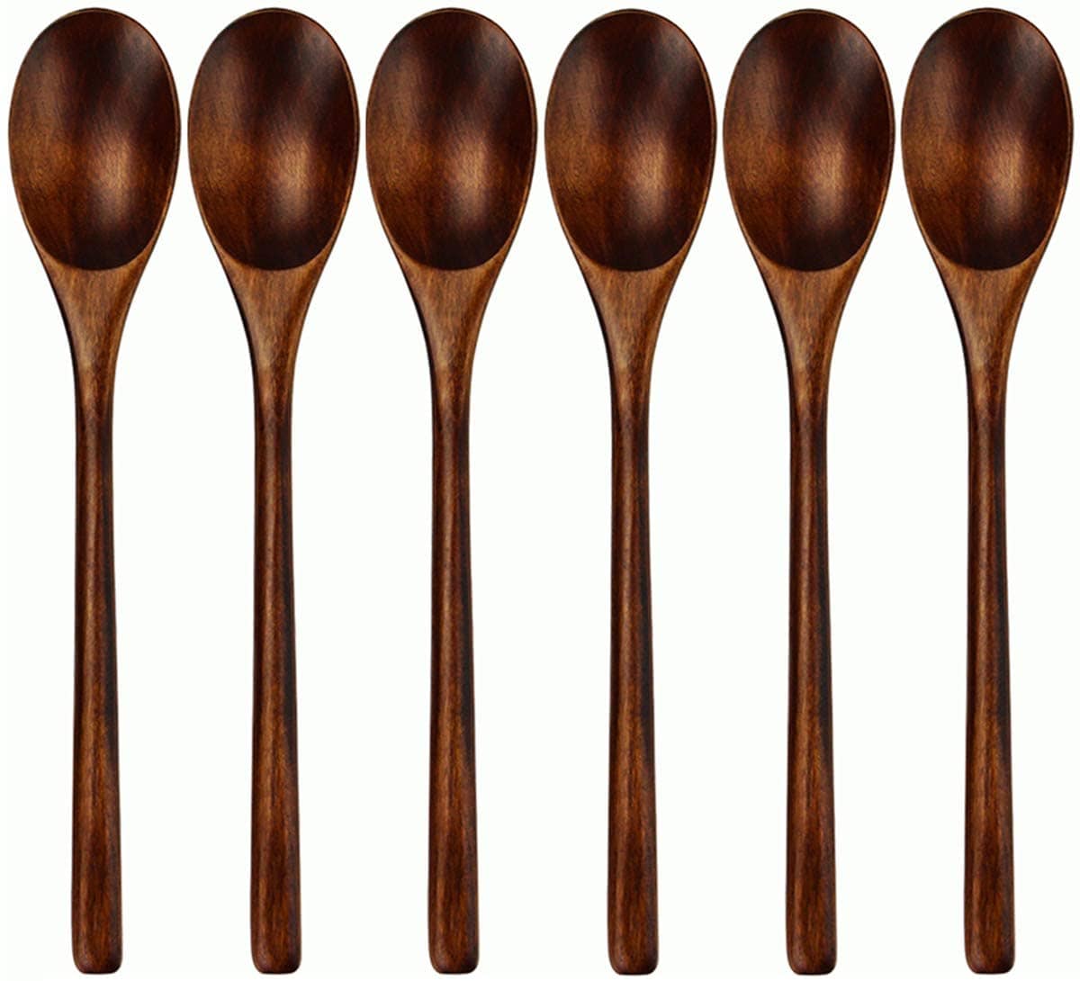 Venta Internacional- Cucharas de Madera Jieyou Japanese Nanmu Wood 6 Piezas $399