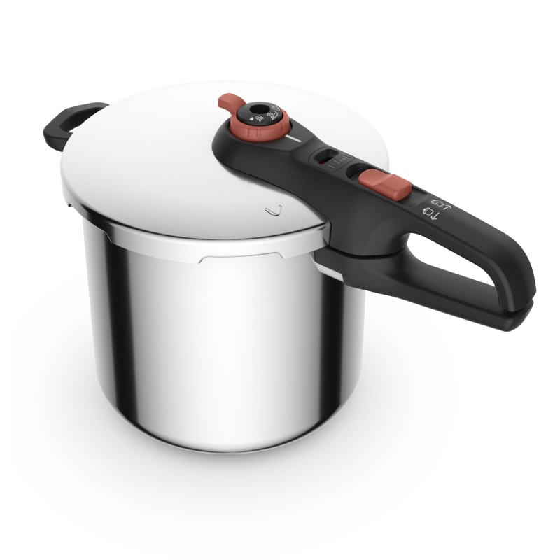 Olla De Presión 8 L Acero Inoxidable Secure Click Tefal T-fal