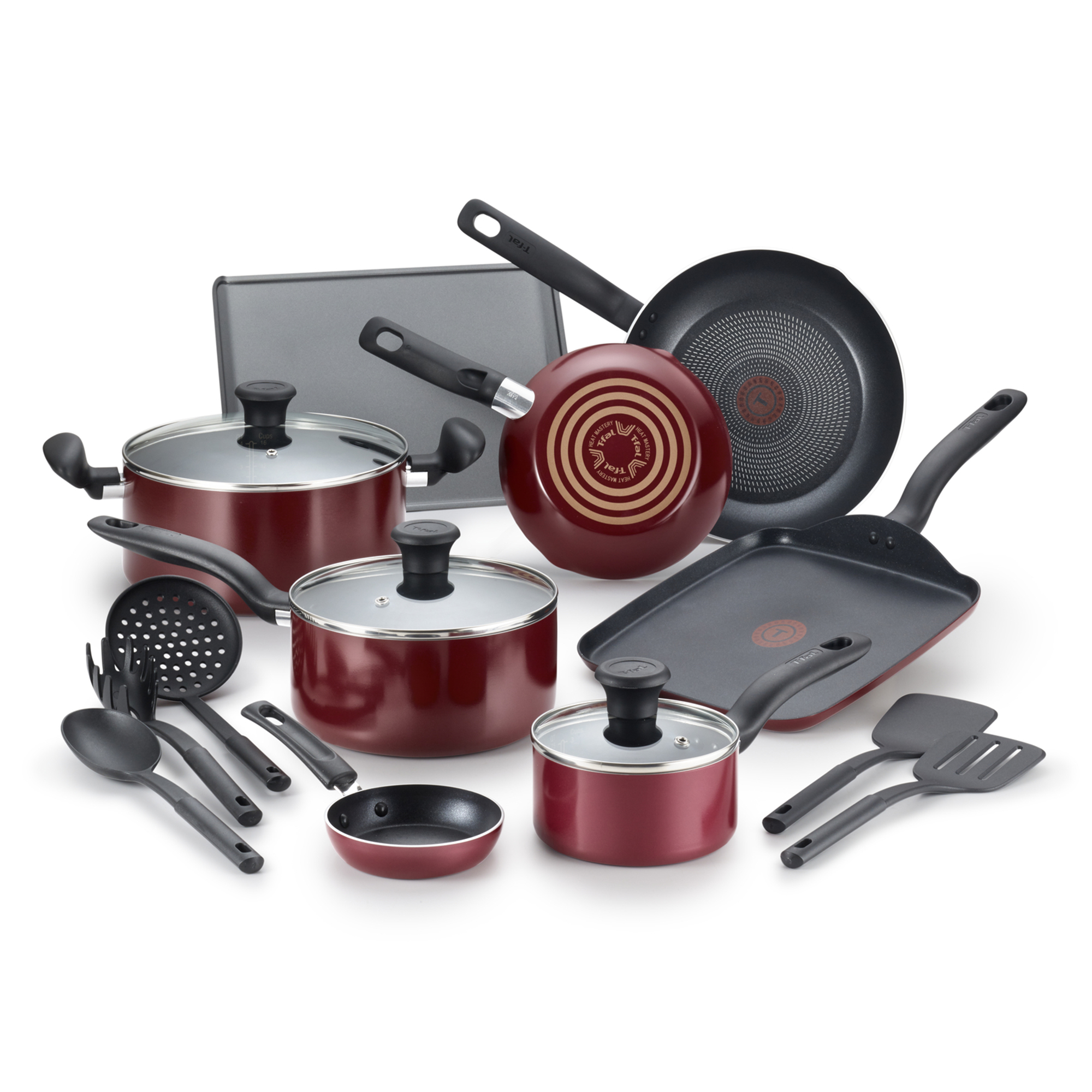 Foto 2 pulgar | Batería T-Fal Culinare Roja 16 Piezas