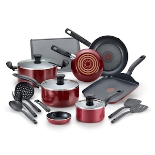 Foto 1 | Batería T-Fal Culinare Roja 16 Piezas