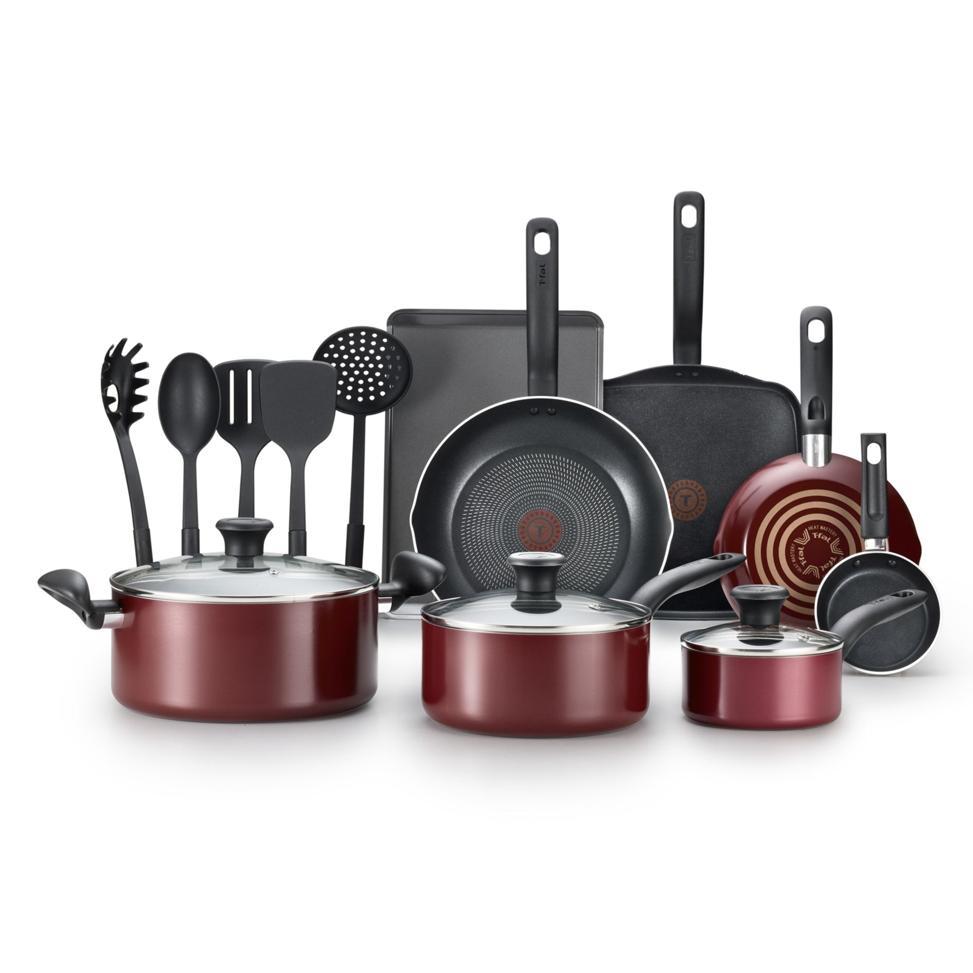 Foto 3 pulgar | Batería T-Fal Culinare Roja 16 Piezas