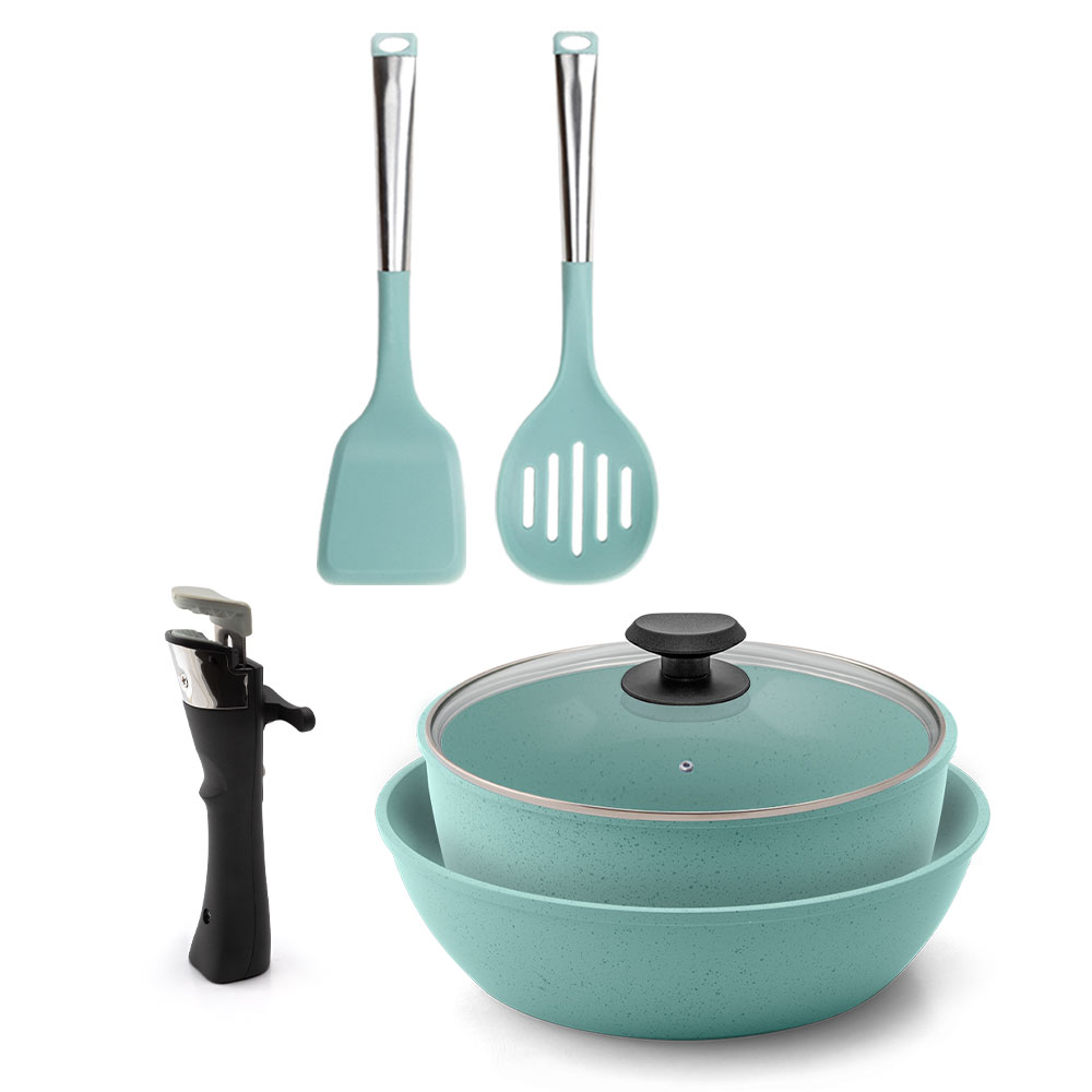 Foto 1 | Batería de Cocina Jade Smart 7 Piezas con Utensilios