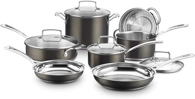 Foto 1 | Bateria 11 Piezas Acero Inox Black