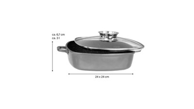 Foto 3 | Sartén Stoneline con Tapa de 24 cm