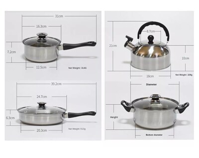Foto 4 | Batería de Cocina Lab.G 21 Piezas de Acero Inoxidable