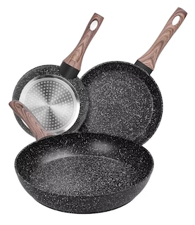 Foto 1 | Juego de 3 Sartenes Antiadherentes de Alta Calidad Apto para Todo Tipo de Cocinas