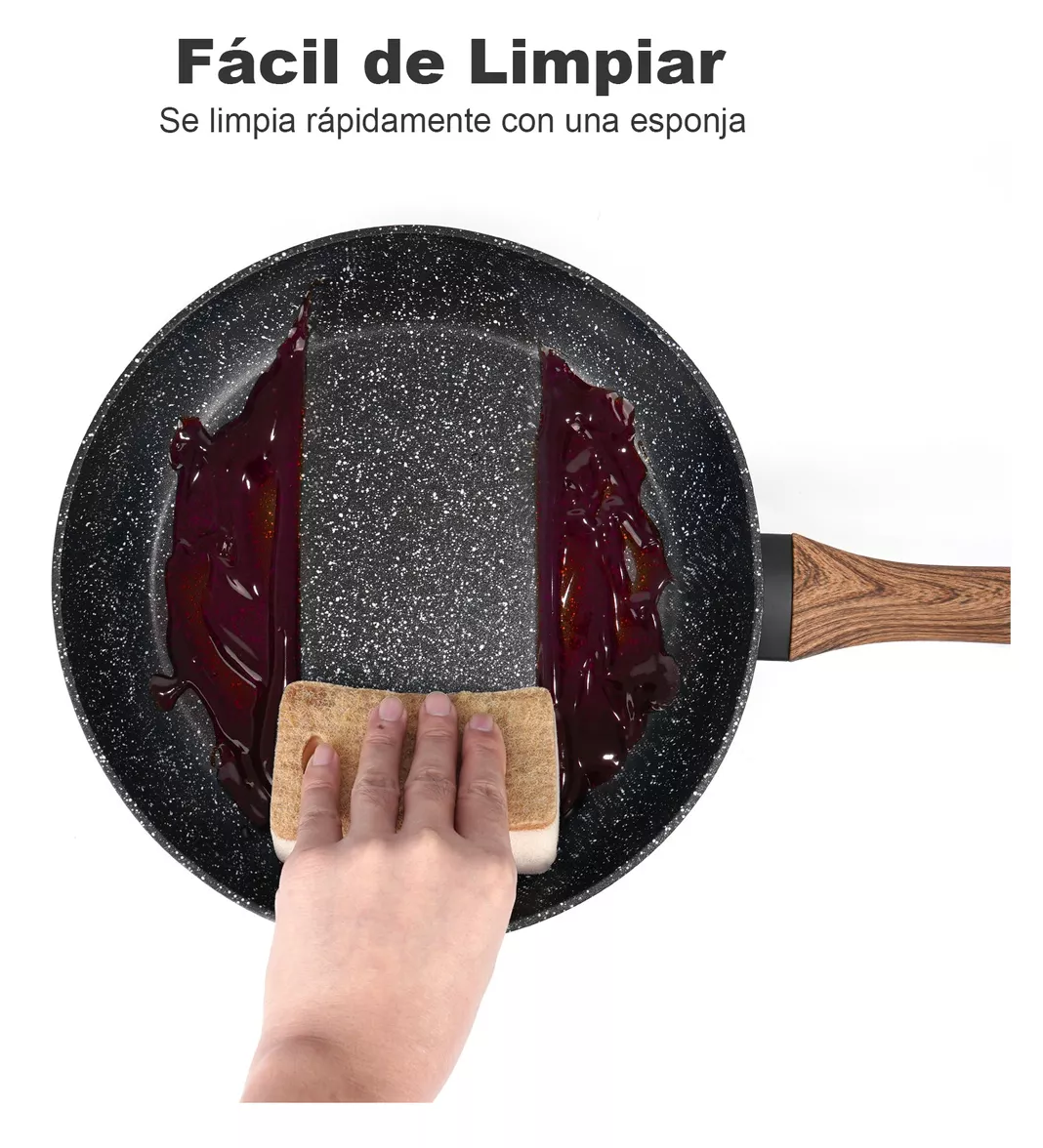 Foto 3 | Juego de 3 Sartenes Antiadherentes de Alta Calidad Apto para Todo Tipo de Cocinas