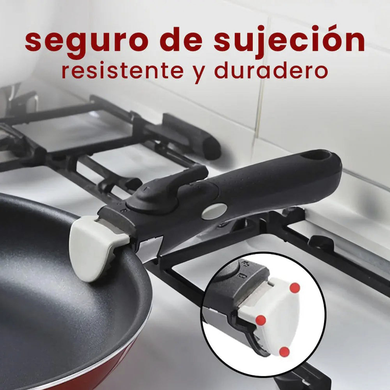 Foto 6 pulgar | Set De 3 Sartenes Antiadherente Con Mango Removible Y Tapa