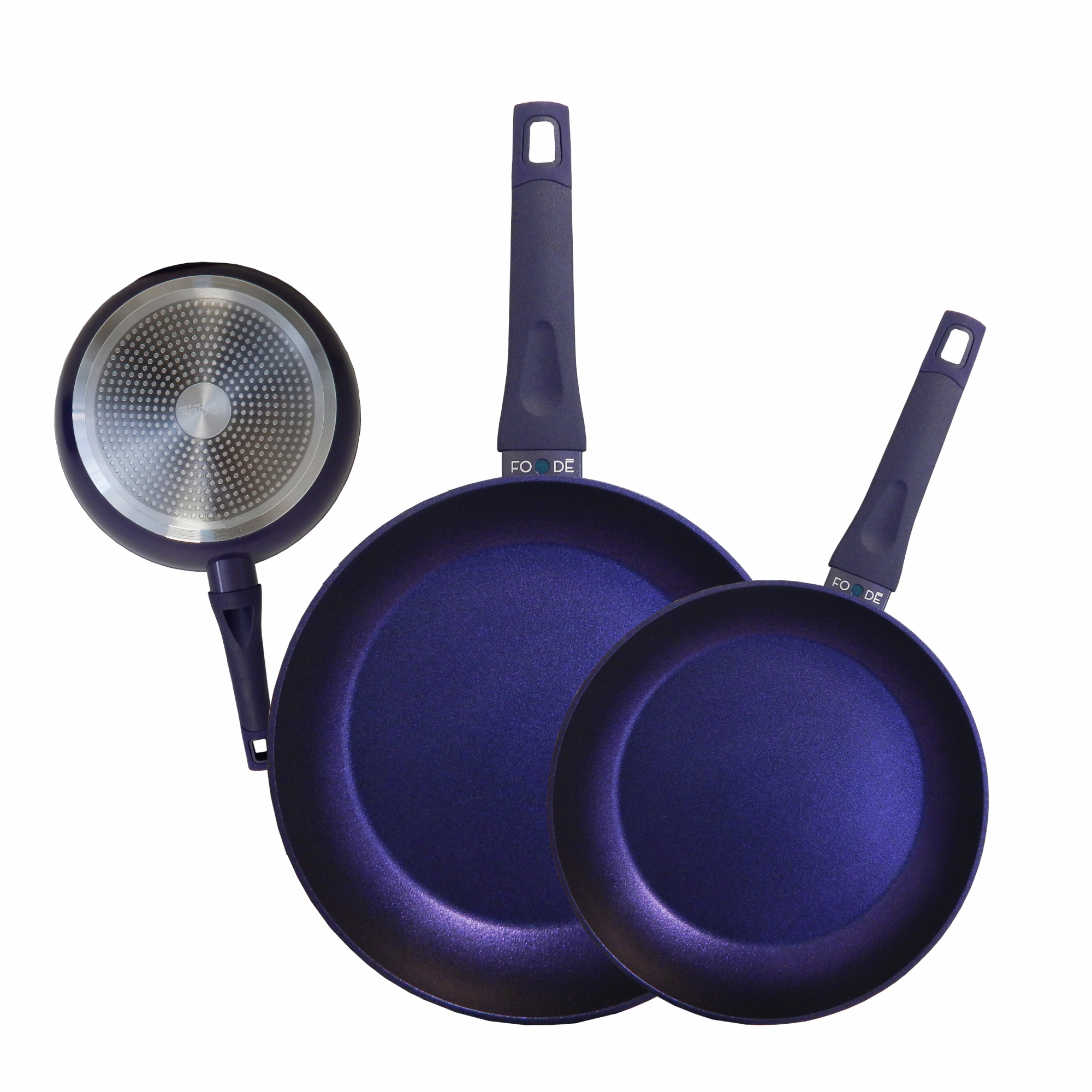 Juego De Sartenes Foode Morado Tornasol Mod Fde-03014