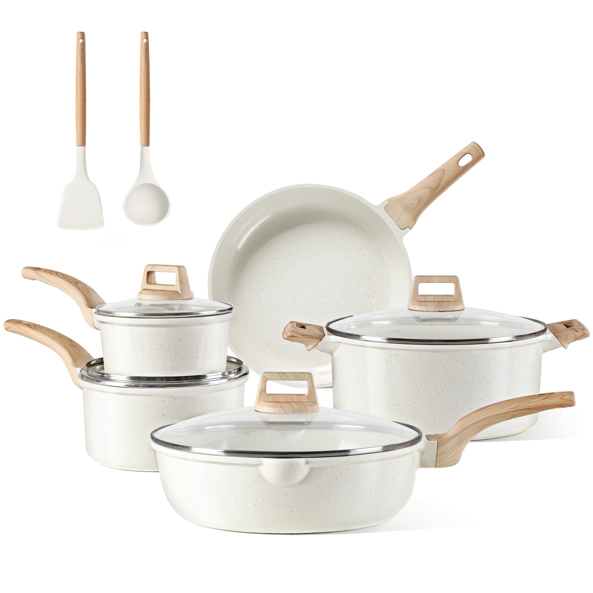 Foto 1 | Set De Utensilios De Cocina Carote, Cerámica, Antiadherente, 11 Piezas, Para Inducción - Venta Internacional.
