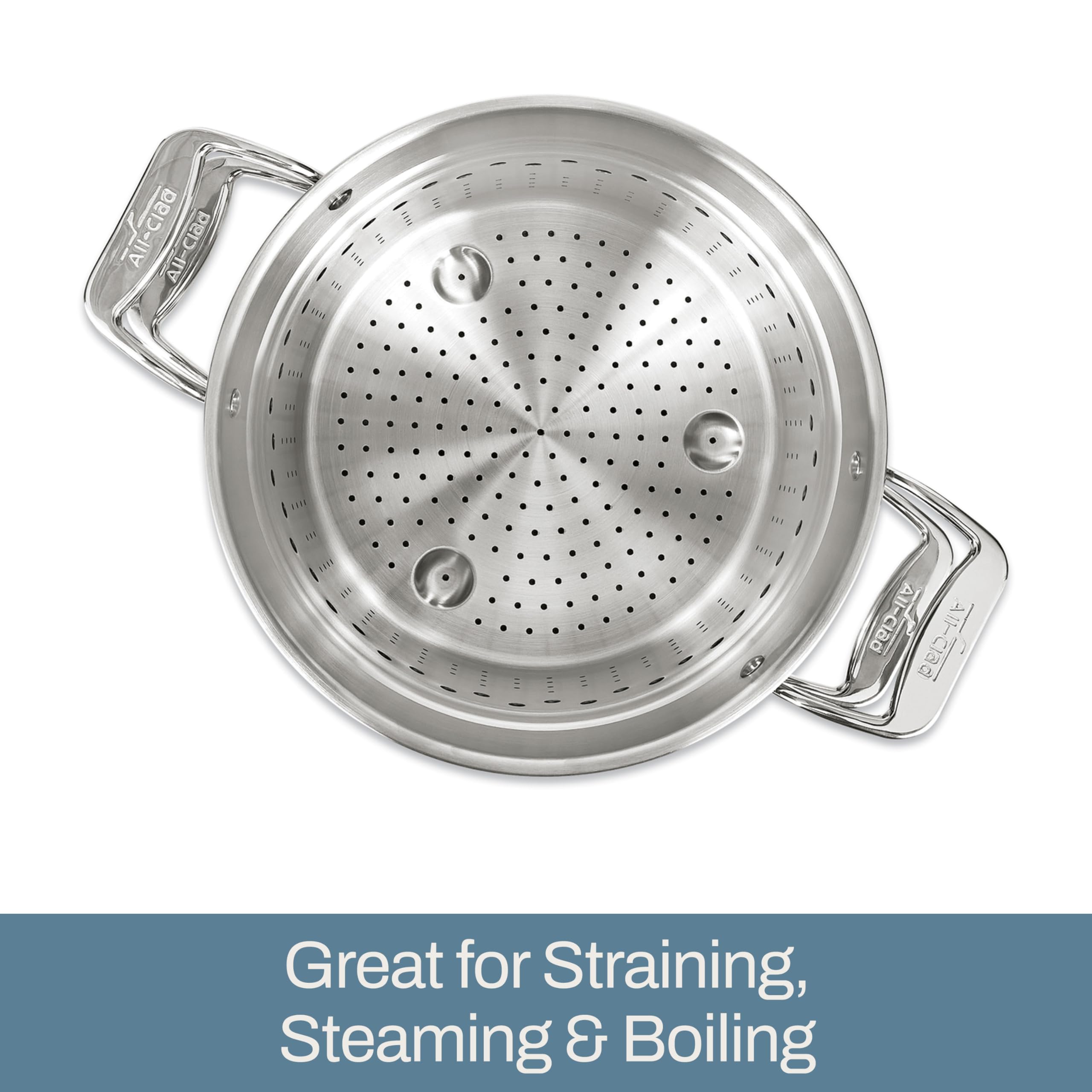 Foto 5 pulgar | Stockpot All-clad Simply Strain De Acero Inoxidable De 12 Litros Con Tapa - Venta Internacional.