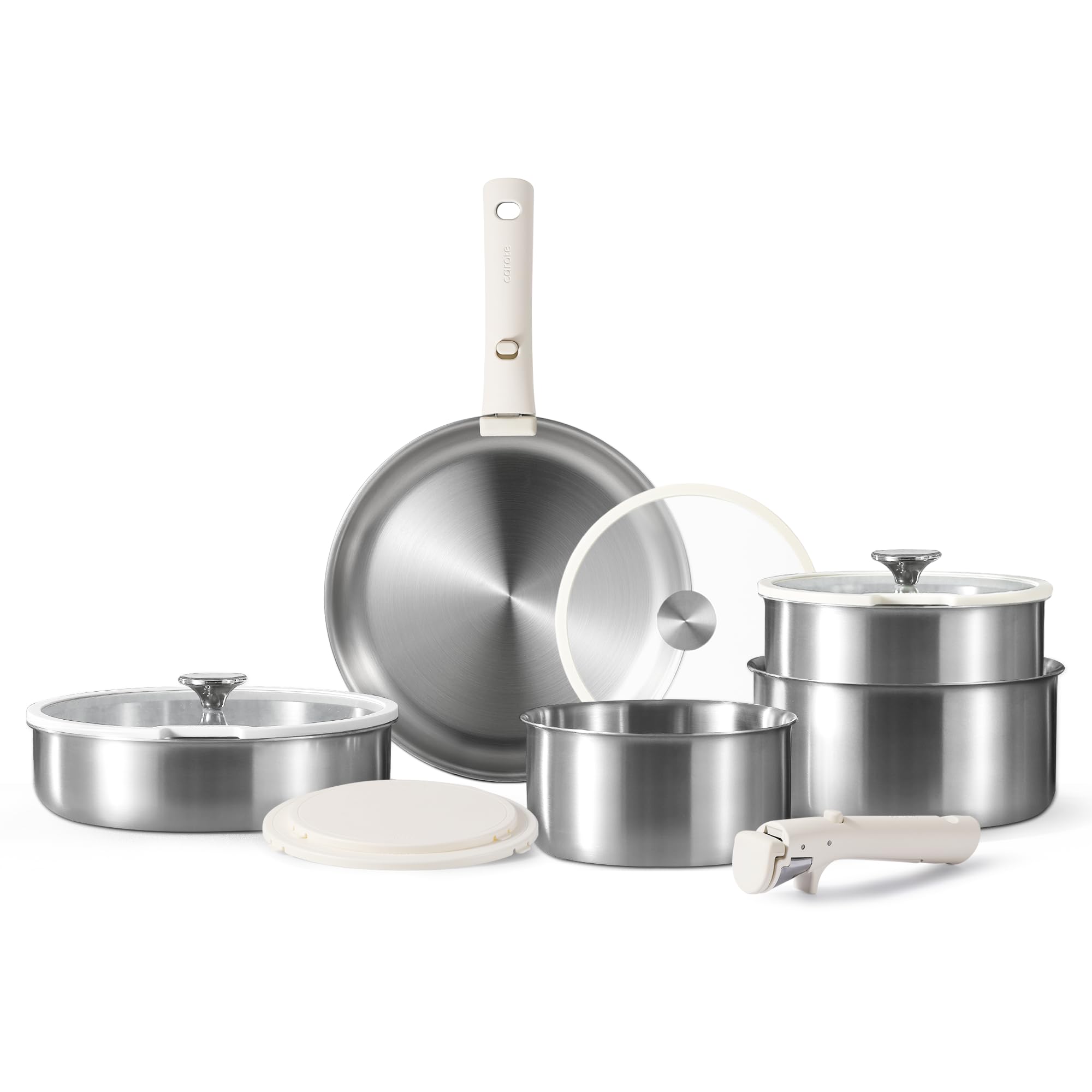 Juego De Utensilios De Cocina Carote De Acero Inoxidable, 12 Piezas, Apto Para Inducción - Venta Internacional.