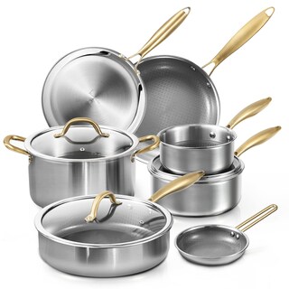 Foto 1 | Juego De Utensilios De Cocina Carote Ceramic Tri-ply De Acero Inoxidable, 10 Piezas - Venta Internacional.