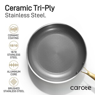 Foto 2 | Juego De Utensilios De Cocina Carote Ceramic Tri-ply De Acero Inoxidable, 10 Piezas - Venta Internacional.