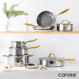 Foto 7 | Juego De Utensilios De Cocina Carote Ceramic Tri-ply De Acero Inoxidable, 10 Piezas - Venta Internacional.