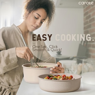 Foto 3 | Juego De Utensilios De Cocina Carote, 21 Piezas, Mango Desmontable, Antiadherente, Color Topo - Venta Internacional.