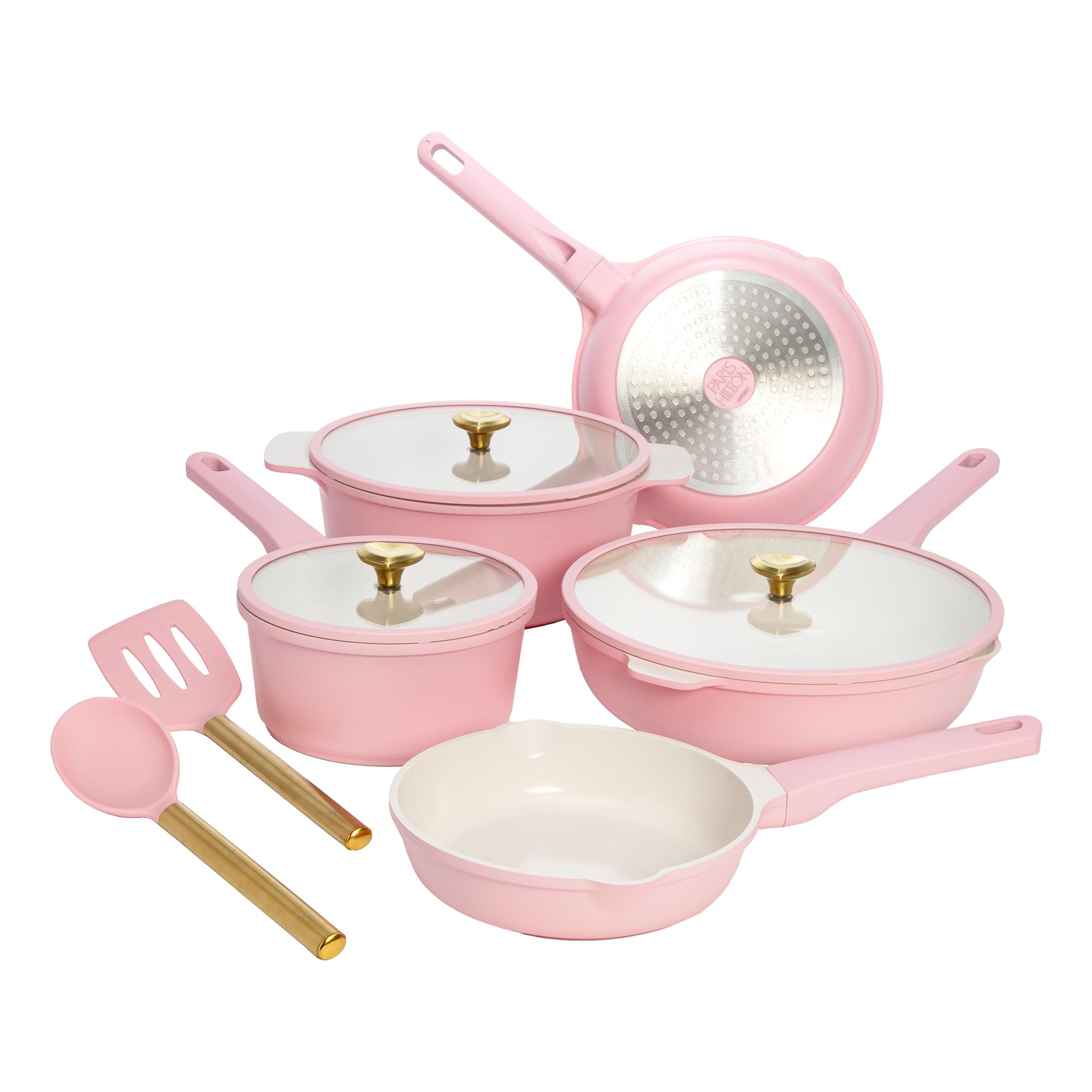 Set De Utensilios De Cocina Paris Hilton De Aluminio Fundido Y Cerámica Antiadherente - Venta Internacional.