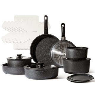 Foto 1 | Juego De Utensilios De Cocina Carote 21 Piezas Con Mango Desmontable Antiadherente Negro - Venta Internacional.