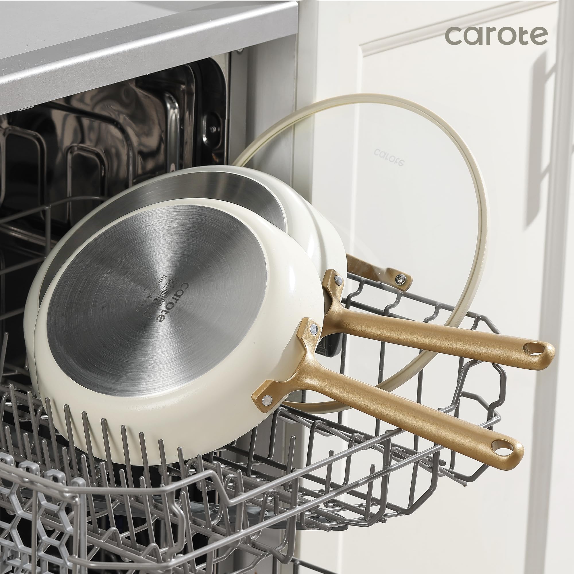 Foto 5 | Juego De Utensilios De Cocina Carote Saudi Collection, 12 Unidades, Crema Antiadherente - Venta Internacional.