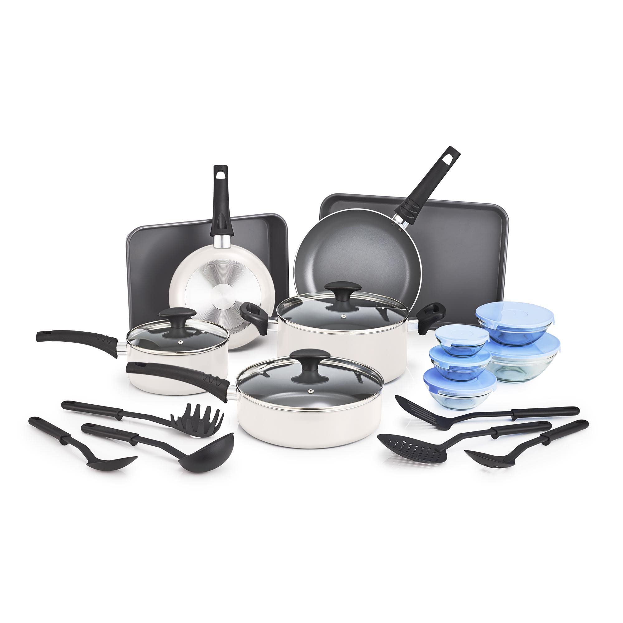 Foto 1 | Juego De Utensilios De Cocina Antiadherentes - Bella - Con Tapas De Vidrio - Venta Internacional.