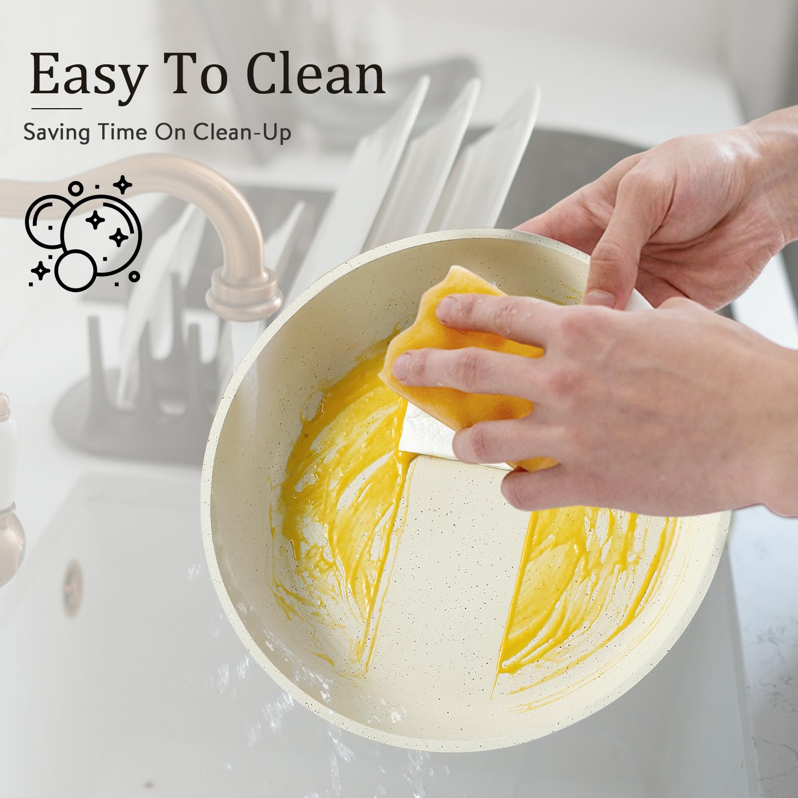 Foto 7 pulgar | Juego De Utensilios De Cocina Carote Antiadherentes Con Mango Extraíble, 5 Unidades, Color Blanco - Venta Internacional