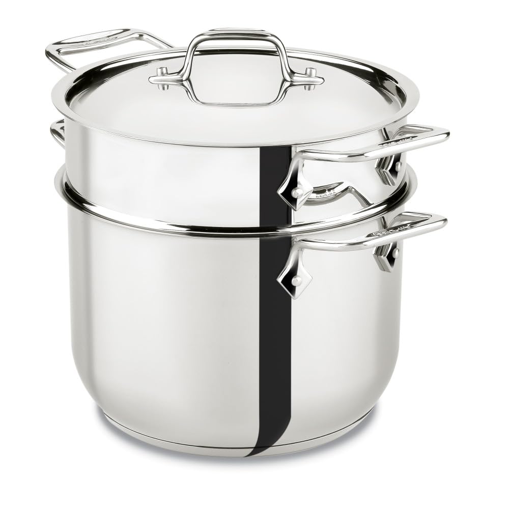 Foto 2 pulgar | Stockpot All-clad Specialty De Acero Inoxidable De 6 Litros Con Colador - Venta Internacional.