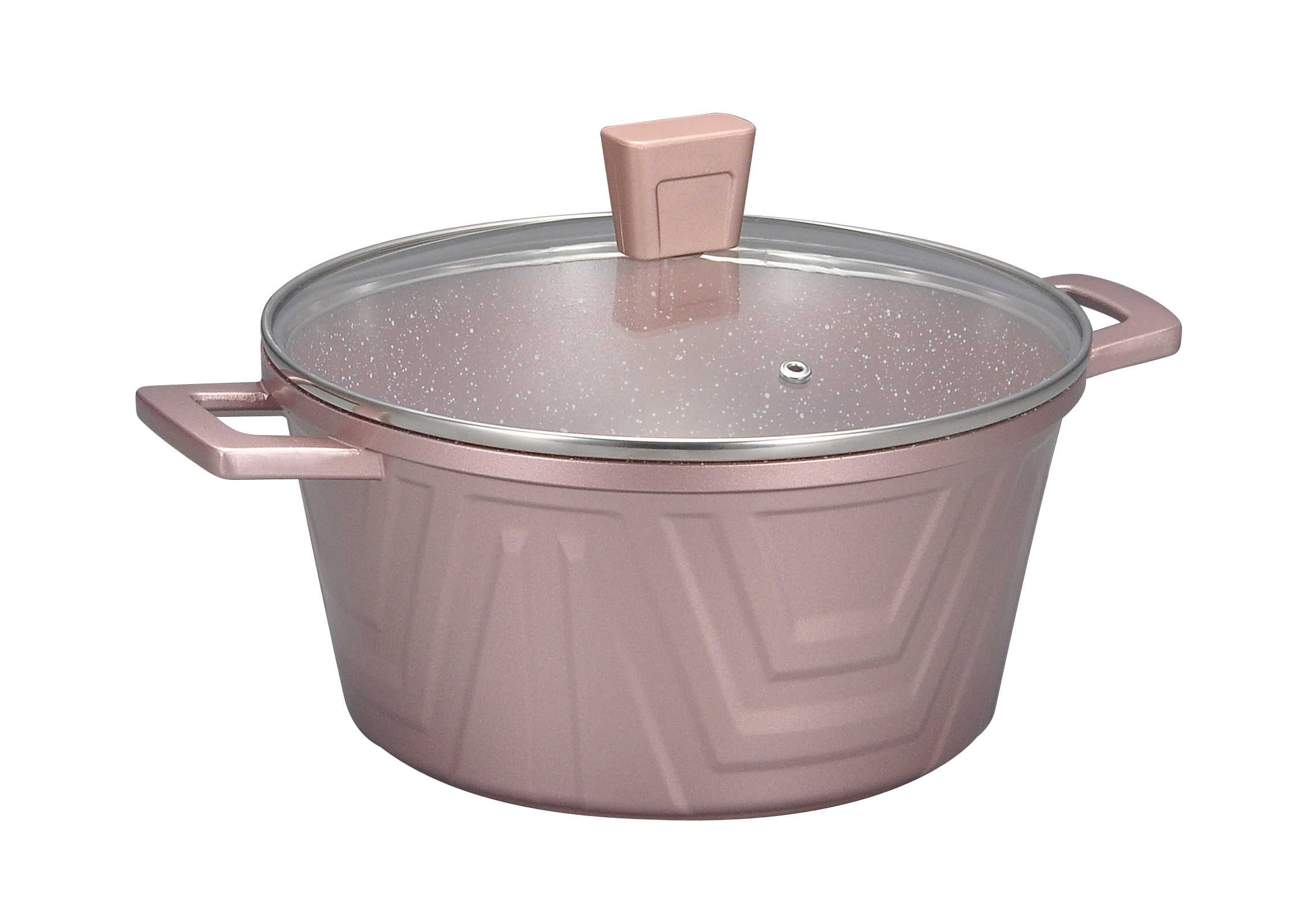 Foto 2 | Batería De Cocina Kochstelle Modern Basics 13 Pzas. Antiadherente Mármol Color Rosa