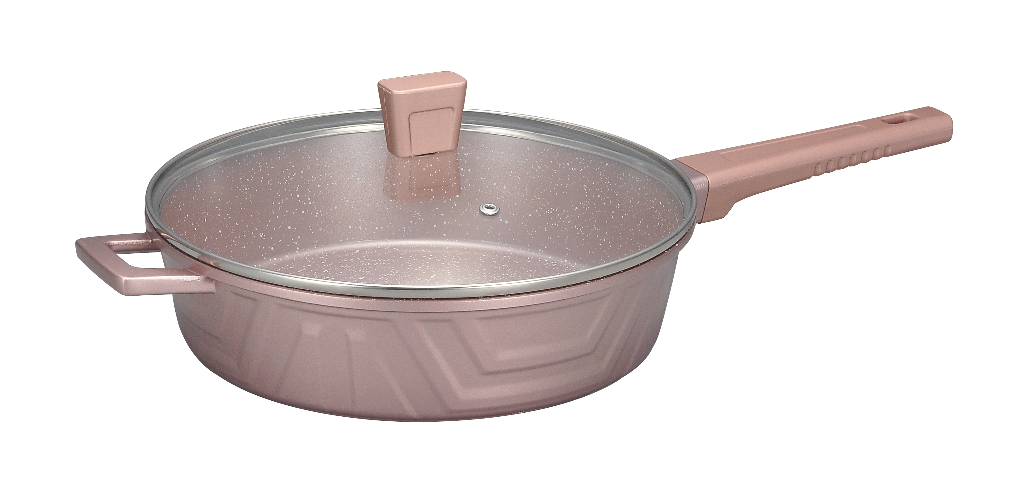 Foto 4 | Batería De Cocina Kochstelle Modern Basics 13 Pzas. Antiadherente Mármol Color Rosa