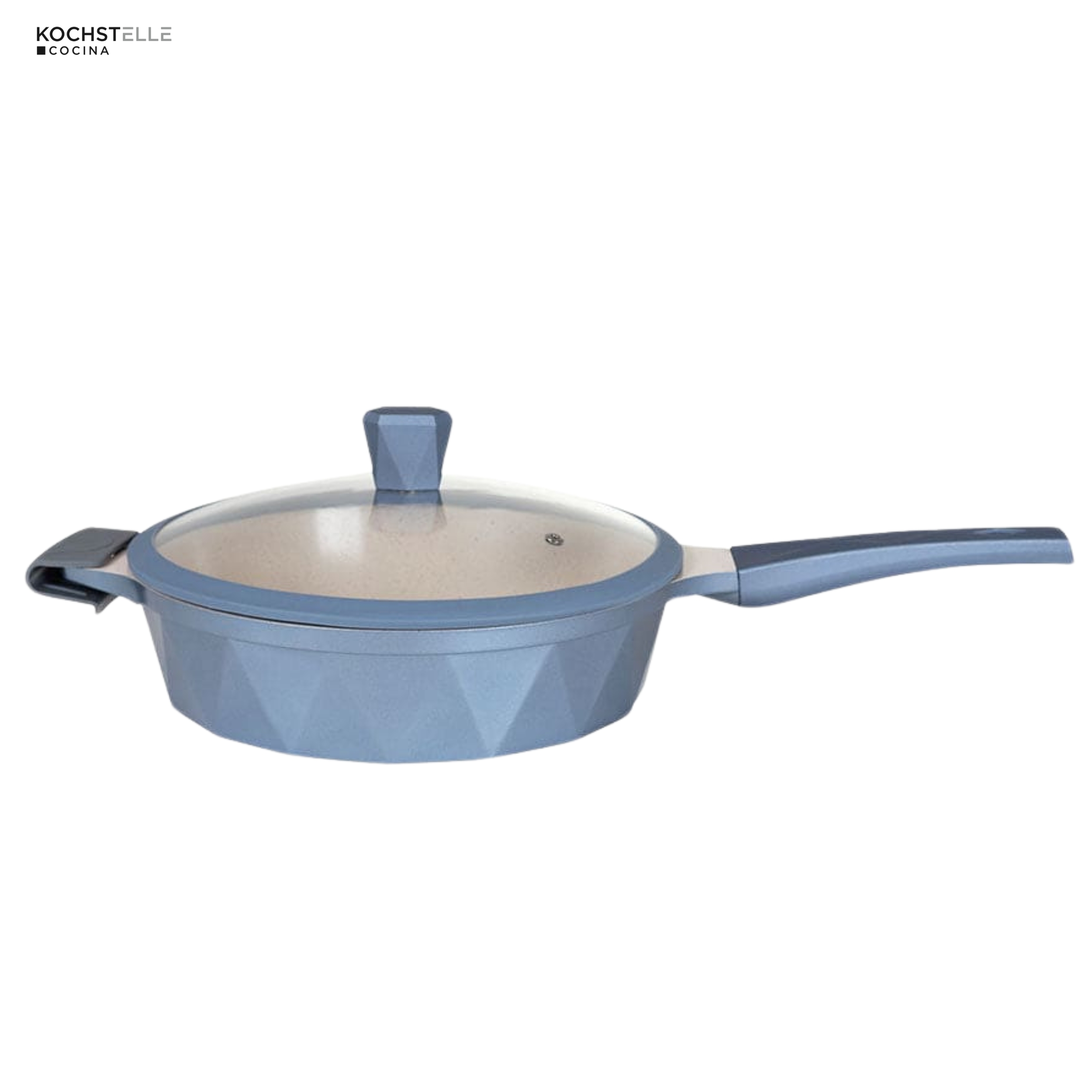 Foto 5 | Batería De Cocina Kochstelle Serenity Azul Con Mámol Antiadherente 13 Piezas.