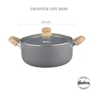 Foto 2 | Batería Aluminio 5 Piezas Hudson Granito Antiadherente
