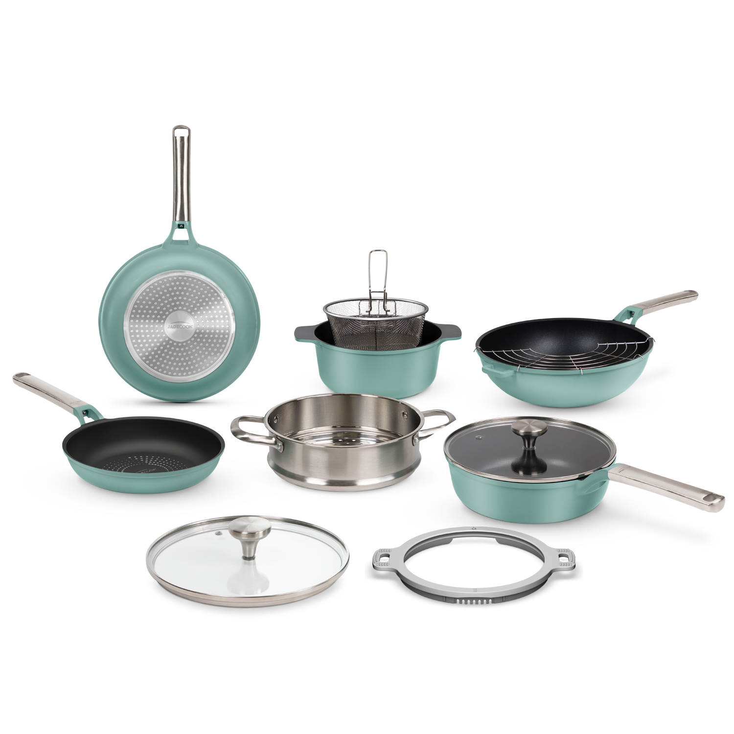 Foto 2 pulgar | Batería De Cocina Premium 13 Piezas Jade Pro Series