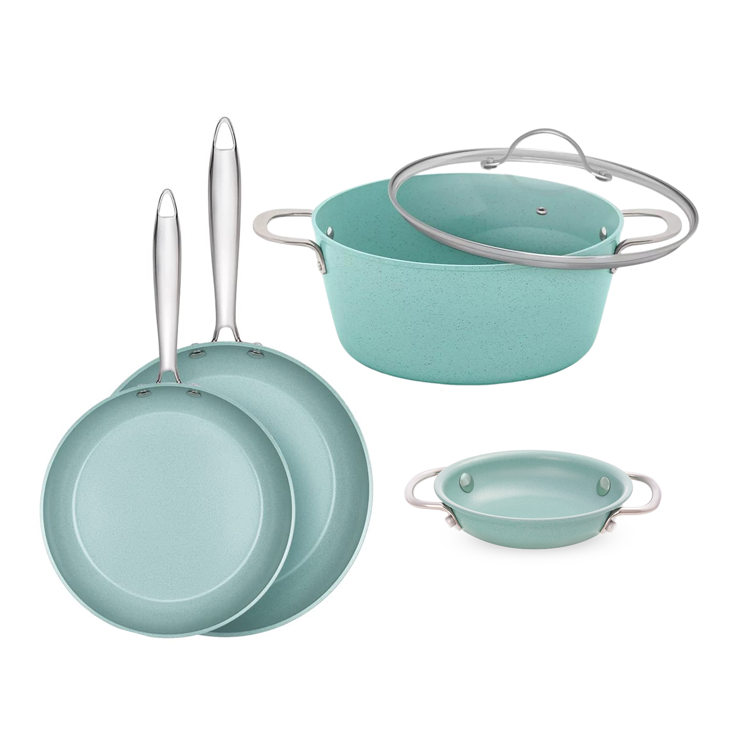 Juego de Cocina Jade Cook 5 Piezas Verde