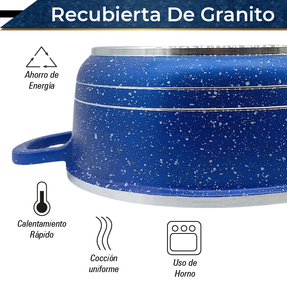 Foto 7 pulgar | Olla Cacerola Cocina Rd Royal Cook Imperialxl 32, 36 Y 40 Cm