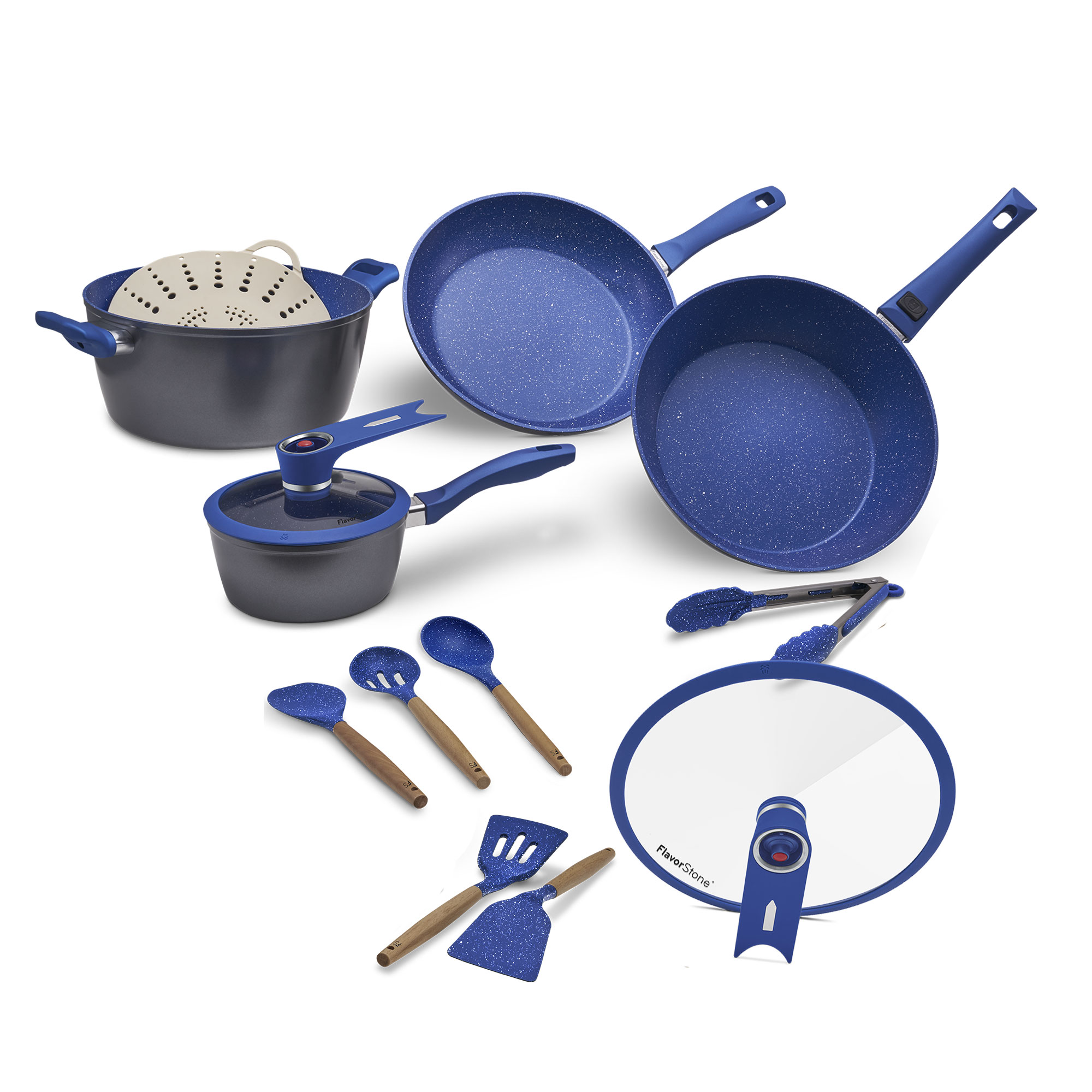 Deluxe Batería De Cocina Grande De 28 Cm 13 Piezas