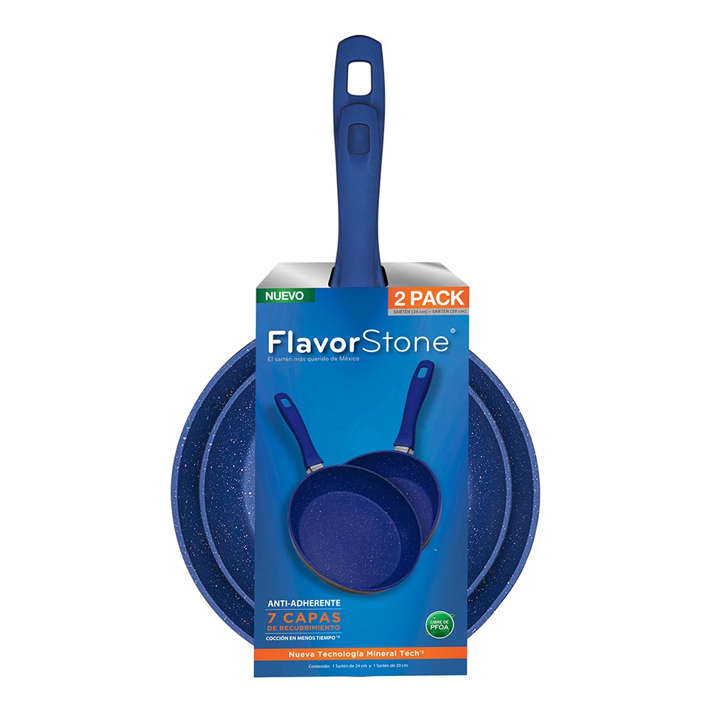 Foto 3 | Juego De Sartenes Antiadherentes Flavorstone Set 20 Y 24cm