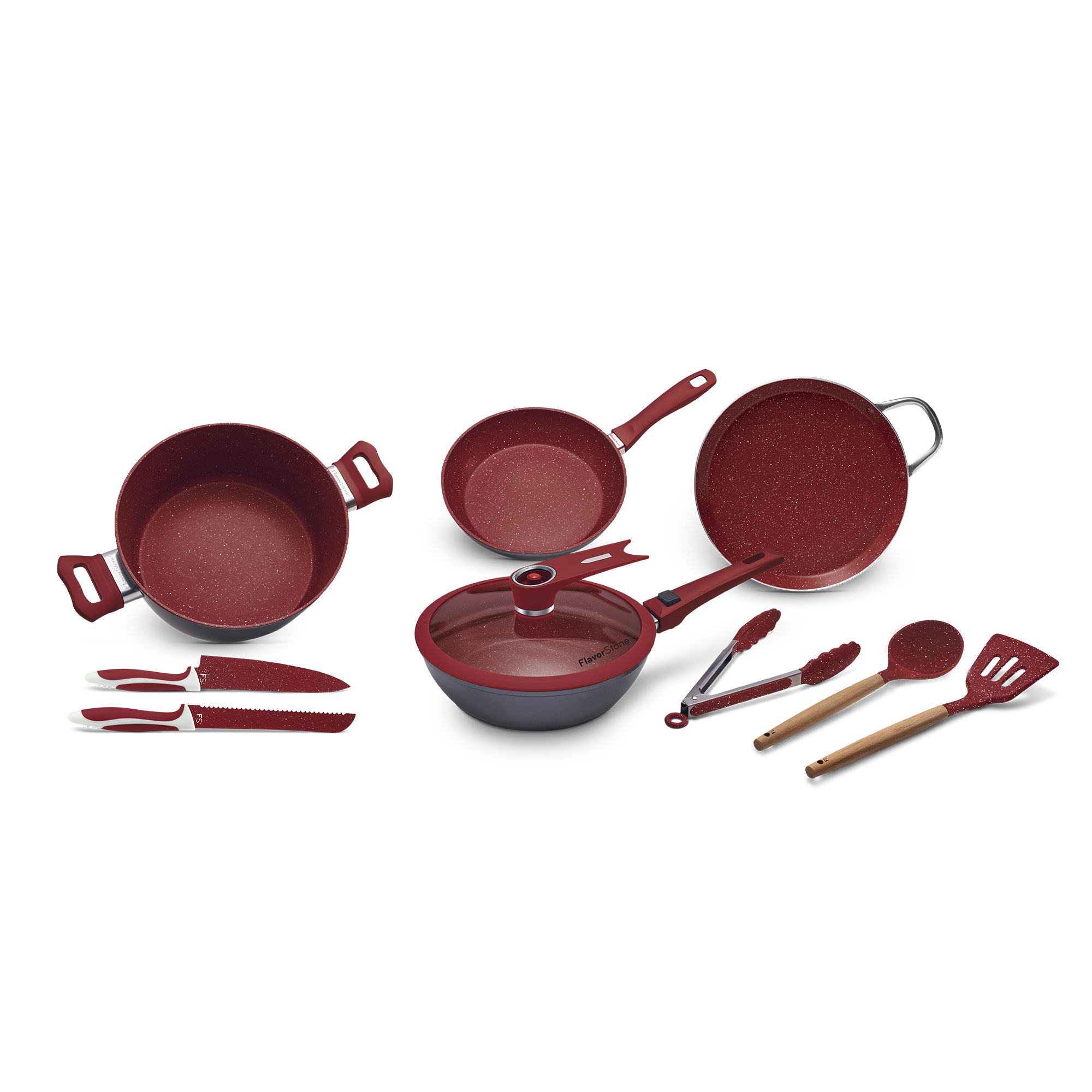 Deluxe Batería De Cocina Master De 24 Cm 10 Piezas