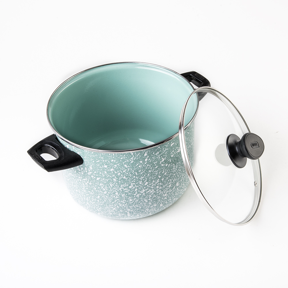 Foto 4 pulgar | Batería De Cocina Cinsa Granito Jade 12 Piezas Menta