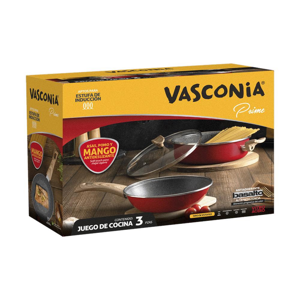 Foto 4 | Juego De Cocina Vasconia Prime 3 Piezas De Vitroacero